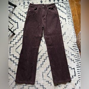 Brown Flare Corduroy Jeans- Size 6